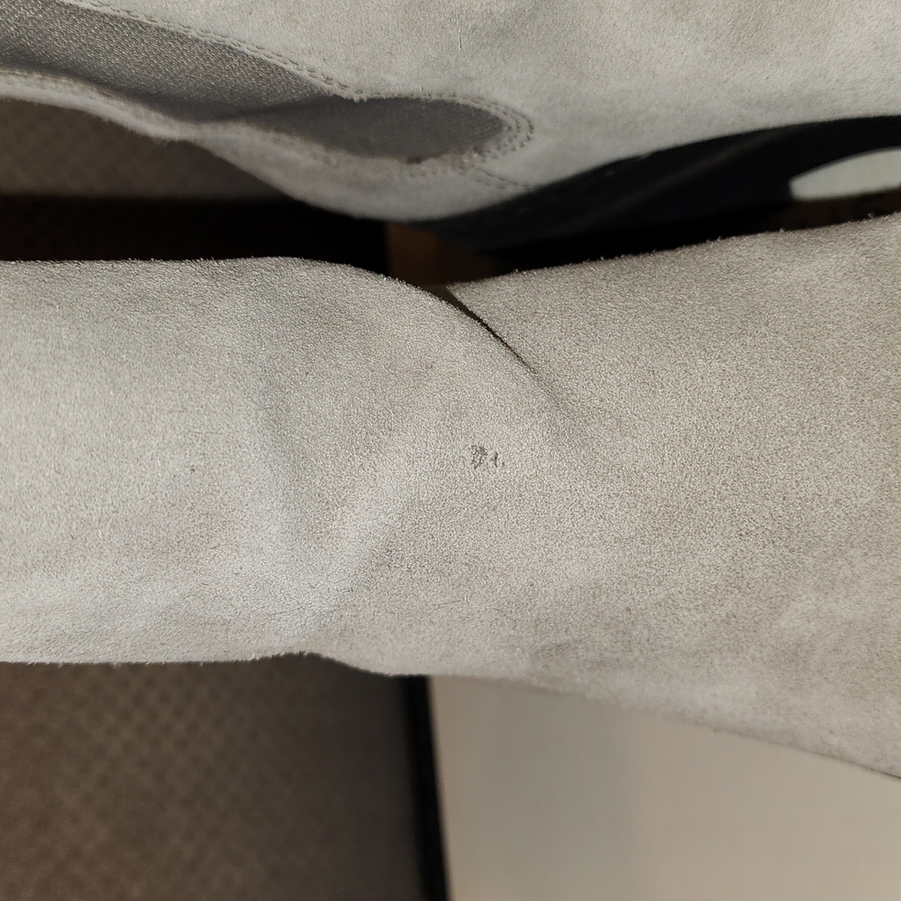 Marc Fisher light gray Pauline Lugsole Boots - Picture 3 of 9